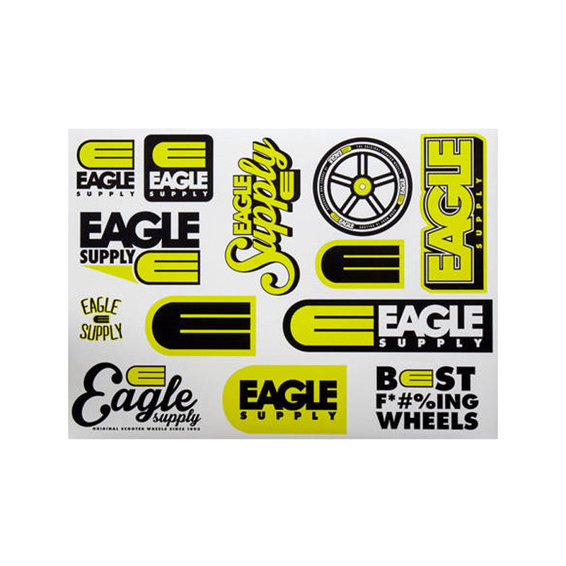 Planche de Stickers Eagle Supply pour Trottinette Freestyle