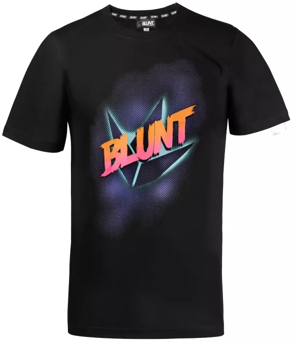 T-Shirt trottinette freestyle Blunt Retro Noir