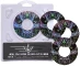 Stickers pour roues de trottinette freestyle Hollow core en 110m Model : Tête de Mort de face
