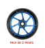 Roues Ethic Incube V2 110mm Bleue pour trottinette freestyle